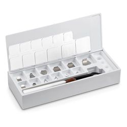Kern 338-22 gewichtsset, knoopvorm, roestvrij staal fijn gedraaid, 1 stuk