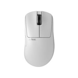 Pulsar Gaming Gears Xlite v4 draadloze gamingmuis, ultra lichtgewicht 54 g, ergonomische, optische schakelaar, 32000 DPI, 750 IPS, XS-1-sensor, 8k compatibel (medium, wit)