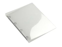 Europel A4 Size Transparent 16 mm 4 Ring Binder — Refillable Paper Folder for School, Meetings, Office, Travel & Home — Waterproof, Travel Friendly & Eco-Friendly Document Organizer — White