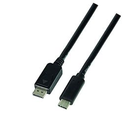 LogiLink UA0336 USB-C till DisplayPort anslutningskabel, 3,0 m svart