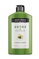 John Frieda Detox & Repair Conditioner 250 Ml, Hydrating And Smoothing Conditioner Dry, Stressed And Damaged Hair With Avocado Oil And Green Tea