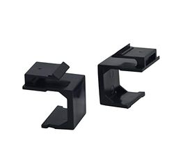 VALUE keystone jack afdekking, 10 stuks/set, zwart