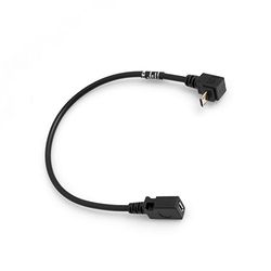 SYSTEM-S Micro USB 90 ° Grados de ángulo de Velocidad a Micro USB Cable Adaptador Cable de Datos Cable de Carga garantía 27 cm