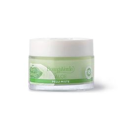 Bottega Verde, Aloe - Crema gel viso 24 ore - idratante lenitiva opacizzante - con 30% succo di Aloe* bio (50 ml) - pelli miste