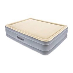 Bestway Tritech™ Luchtbed, traagschuim, 203 x 152 x 46 cm, dubbelzijdig, met geïntegreerde elektrische pomp