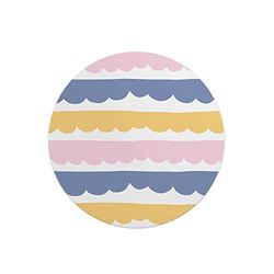 Questo Casa, Round Digital Printed Mouse Pad, Non-Slip Base, for Office and Home, Diameter:22cm