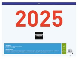 Finocam - Calendario Faldilla Mixta 2025 Mes Vista Enero 2025 - Diciembre 2025 (12 meses) Catalán
