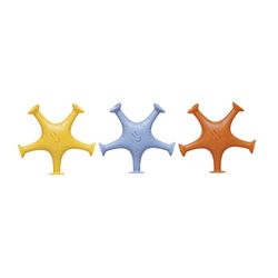 Ubbi Muted Color Starfish Stretch and Suction Toys, Baby Bath Accessory, Water Toys for Toddler Bath Time Play