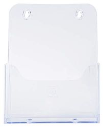 Exacompta - Réf. 75058D - 1 distributeur de prospectus sur table - 1 compartiment - Monobloc - Dimensions : Prof.17,3 x larg.7,3 x Haut.21,4 cm - Format à classer A5 - Cristal