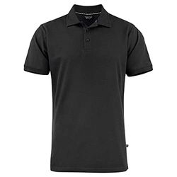 Texstar PS21 - Camicia da uomo Eco Fusion Pikee, taglia 2XL, colore: Nero