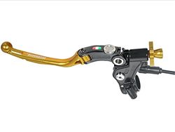 Commande d'embrayage à câble Racing Accossato avec Levier articulé coloré (Bouton+Levier+régulateur), avec Micro Inclus pour Kawasaki Ninja ZX-10R de 2011 à 2015 CC 1000