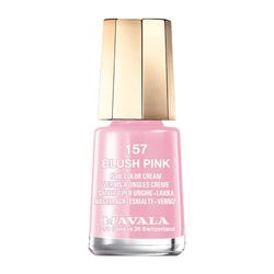 MAVALA - Mini cores Blush Pink 157 5 ml, esmalte de unhas pequeno, cor rosa claro, minimiza a evaporação, formulado com ingredientes selecionados, prático para transportar