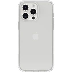 OtterBox iPhone 15 Pro MAX (alleen) Symmetry Clear Series Case - HELDER, ultrastrak, compatibel met draadloos opladen, verhoogde randen beschermen camera en scherm