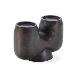 Candle Holder 29 x 14 x 18 cm Metal Brass ENVEJECIDO