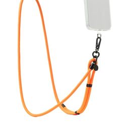 PopSockets Phone Lanyard, Phone Holder, Crossbody Device Strap - Paracord Safety Orange