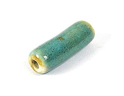 INNSPIRO Perle céramique cylindre bleu diam. 6x18mm. 100u.
