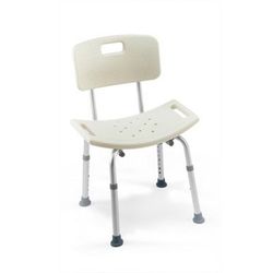 Shower chair / Stool with Back Rest - Height Adjustable
