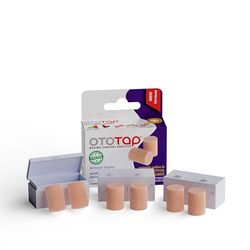 OTOTAP Tapones para los oídos de espuma moldeables, aislantes, cómodos y reutilizables. Especiales para dormir, ofrecen alivio anti ronquidos o ruidos fuertes. Con estuche de viaje. 6 unidades