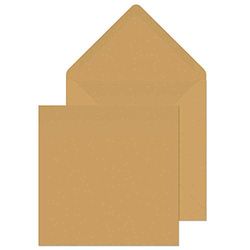 Blake Purely Everyday 155 x 155 mm 90 g/m² Enveloppes Carrée d'Invitation Gommée Rabat Pointu (4255) Manille/Kraft - Boîte de 500