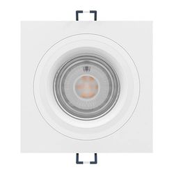 Eglo Connect.z Smart-Home LED recessed Spotlight Carosso-Z, app and Voice Control Alexa, Light Colour (Warm White-Cool White), RGB, dimmable, White Aluminium Ceiling spot Light, 3.7 in