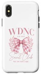 WDNC We Do Not Care Club Gift Women Menopause Hot Flashes Case for iPhone X/XS