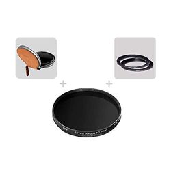 Syrp Small Variable ND Filter - 67 mm - neutrale dichtheid - vermindert de lichtinval met 1-8, 5 diafragmaniveaus (ND2-ND400) - 52 mm en 58 mm adapter en etui inclusief - hoogwaardig Japans glas