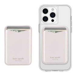 kate spade new york Cartera magnética/Tarjetero, Compatible con teléfonos y Fundas MagSafe, Rosa pálido