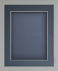Frame Company Radcliffe Grey 12x10 with Dark Blue BB and Dark Blue Mount for 9x7