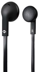 Meliconi MySound Speak Flat, Headset met Microfoon + Geïntegreerde Bedieningselementen, Ideaal voor Smartphones. Vlakke, verwarringsbestendige kabel, 3,5 mm jackstekker, Lengte 1,2 m, Zwart