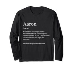 Maglietta personalizzata con nome Aaron Significato Maglia a Manica