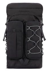 PIQUADRO Mick Backpack 2 Compartments with Flap and PC 15.6" Fabric, Black, Taglia unica, Business