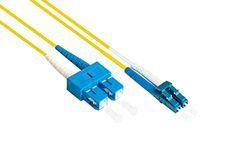 Kabelmeister OS2 LWL kabel - DUPLEX - stekker LC naar SC - Singlemode 9/125 - verwisselbare polariteit - lichtgolfgeleider, glasvezelkabel, patchkabel - 30 m - kwaliteitsproduct van Kabelmeister