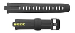 Seac Apnea Replacement Strap, vervangende band voor duik- en vrijduikcomputers, zilveren gesp