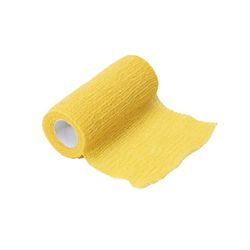 Previs - Previcoesiva XL, gekleurde coherente elastische maandverband, geel, afmetingen 4 m x 8 cm, verpakking van 10 stuks.