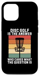 Carcasa para iPhone 13 Retro Disc Golf es la respuesta a quién le importa cuál es la pregunta