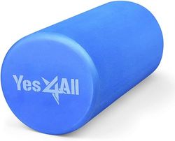 Yes4All Rullo Schiuma EVA Rigido per la Schiena - Rullo Tondo per Esercizi, Yoga e Pilates 30/45/60/90 cm
