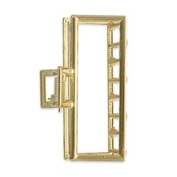 Jean Louis David – Rectangular and Openwork Hair Clip – Ornament – Fashion Accessory – Gold – Hairstyle
