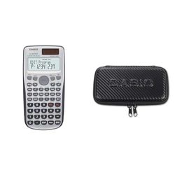 Casio FX-3650PII Calcolatrice Scientifica Programmabile, Grigio + Casio Copertura Protettiva per Calcolatrice Tecnica