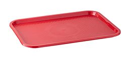 Snack Tray 41 x 31 cm polypropylene, red