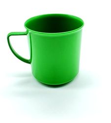 Tazza per bambini, 180 ml, plastica, verde