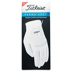 TITLEIST Mjuk Perma Män Handskar Vit - Linke Hand/L