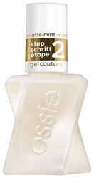 essie långvarig nagellack, matt topprock, med glänsande finish, manikyr utan UV-ljus, gelcouture, färg: nr 01, matt toppbeläggning, 1 x 13,5 ml