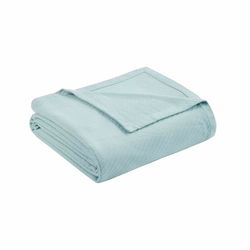 Madison Park Premier Comfort Vloeibare Katoenen Deken, Vol/Queen, Lichtblauw