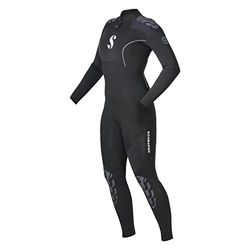 Scubapro EVERFLEX 3/2 STM WN XL-natuurlijk rubber, YULEX drukregelaar set voor duiken in koud water, uniseks, volwassenen, zwart
