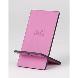 RHODIA 194427C - Soporte para teléfono móvil lila - 8x8,5x13 cm - Exterior de piel sintética - Colección Rhodiarama Home Office - Organización de oficina y almacenamiento de diseño