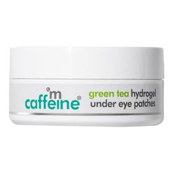 mCaffeine Green Tea Hydrogel Under Eye Patches - Reduces Dark Circles and Puffy Eyes - Antioxidant-Rich with Multi Peptides and Vitamin E - 1 pc