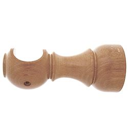 Riel Chyc 5430745 Houder hout glad open 20 x 88 mm. Grenen, bruin, één maat