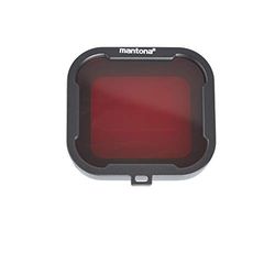 Mantona 21280 filterset (voor GoPro Hero 4/3+ filter grijs, rood, geel, magenta hoogwaardige onderwaterfilter) 4-kleurig