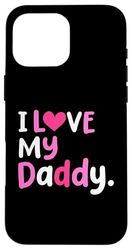 J'aime mon papa Le meilleur papa de tous les temps Fête des Pères Cool Kids Coque pour iPhone 16 Pro Max