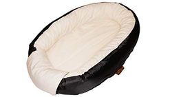 DERYAN Babynest Luxe - Nouveau-né et Bébé - Coton Respirant & Doux - Noir/Crème